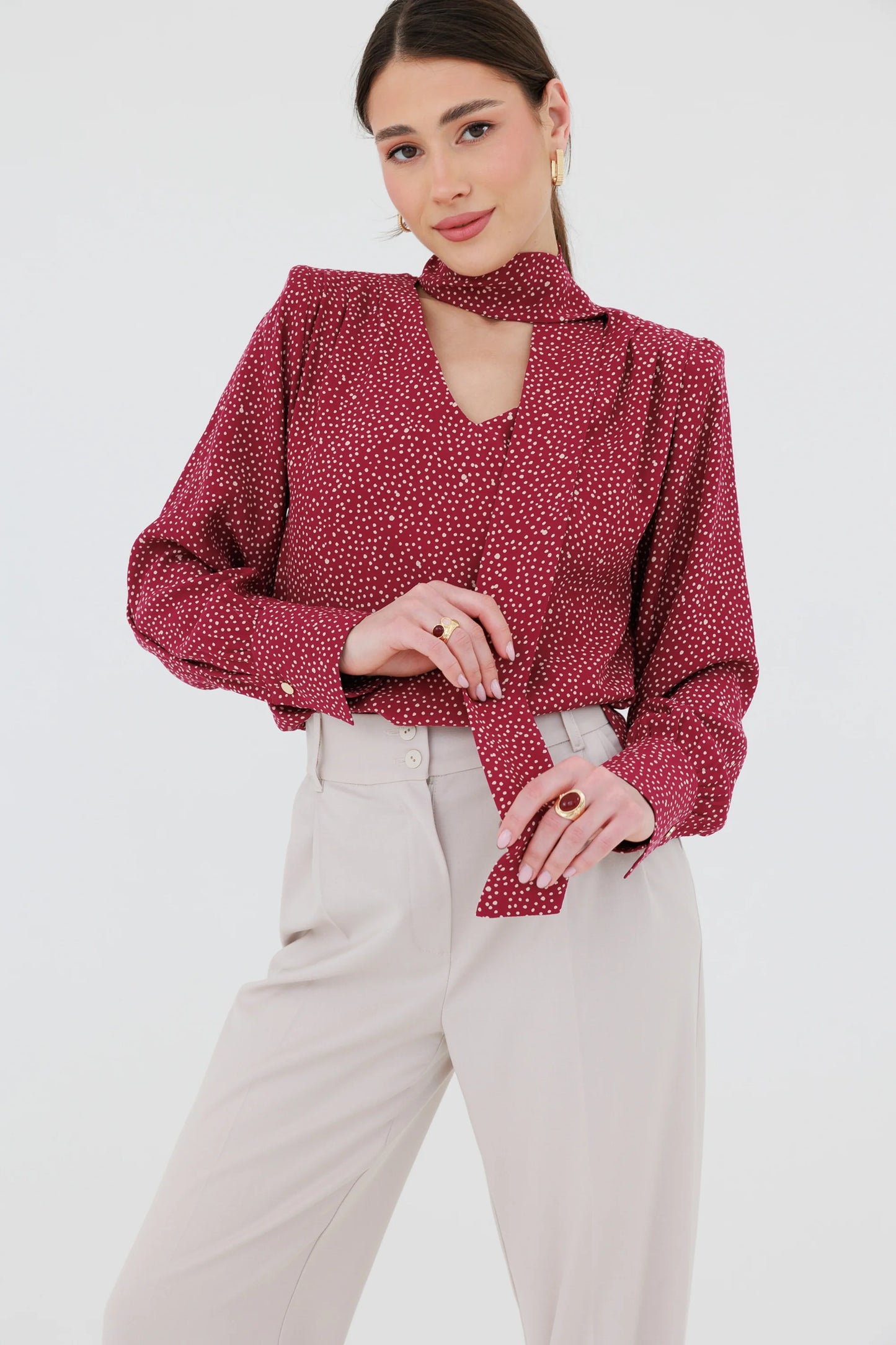 Koszula Verona Burgundy