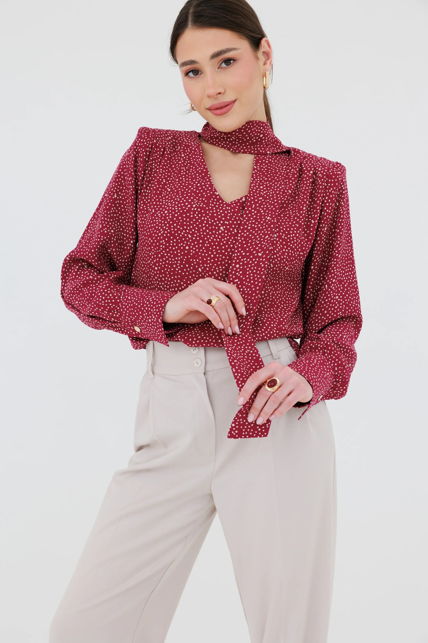 Koszula Verona Burgundy