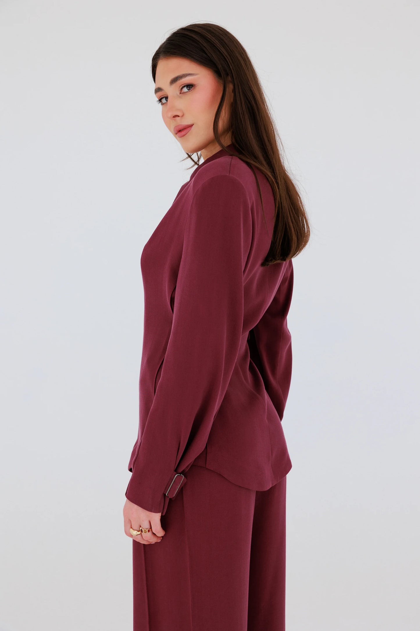 Marynarko-koszula Vienna Burgundy