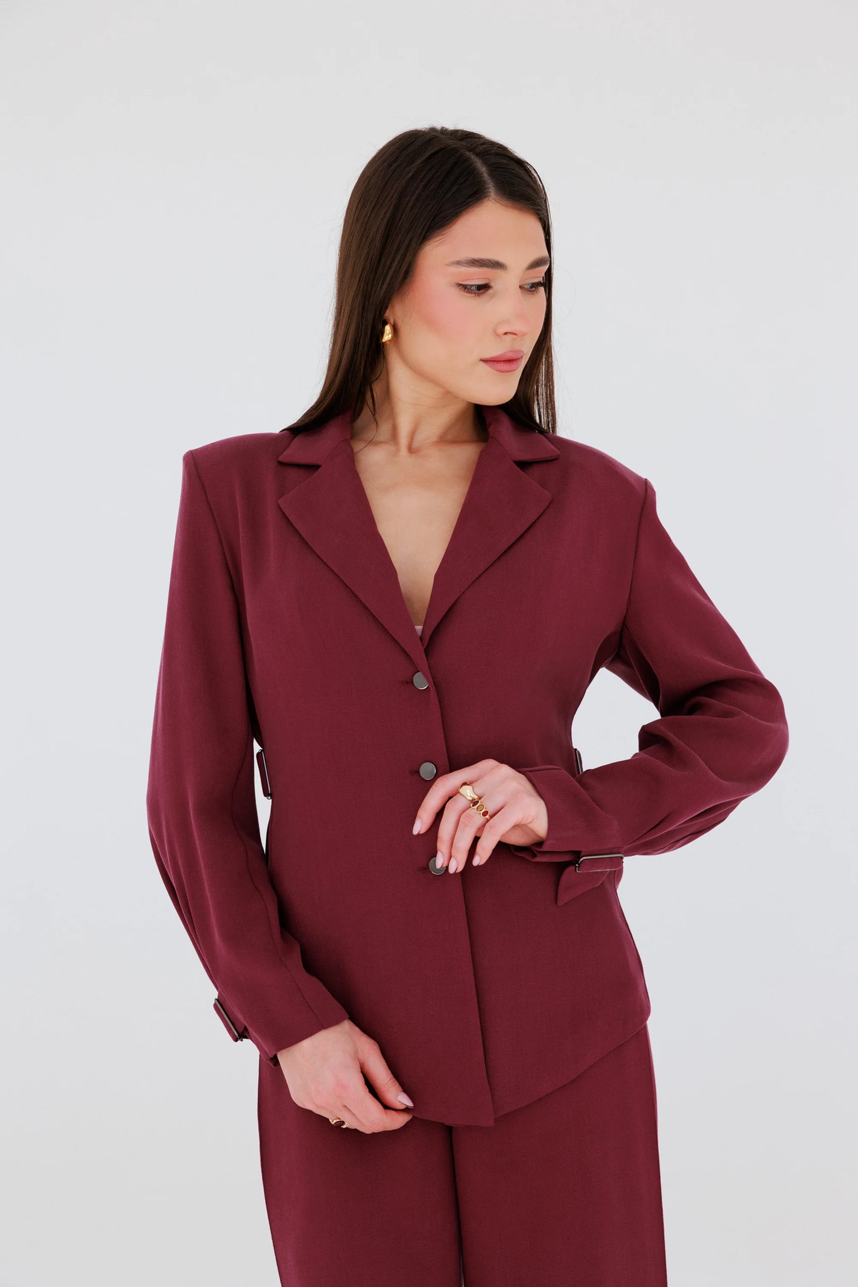 Marynarko-koszula Vienna Burgundy