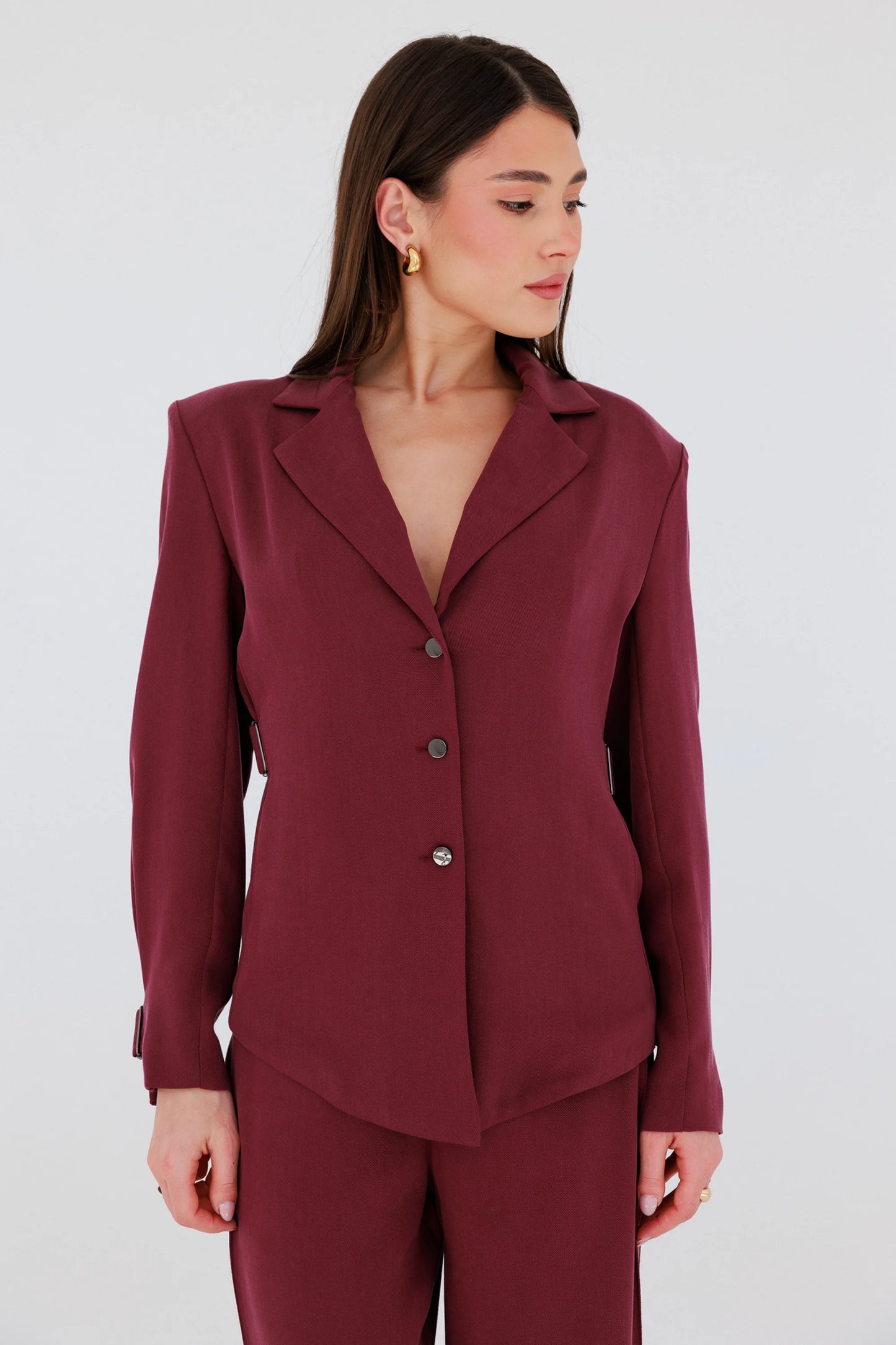 Marynarko-koszula Vienna Burgundy