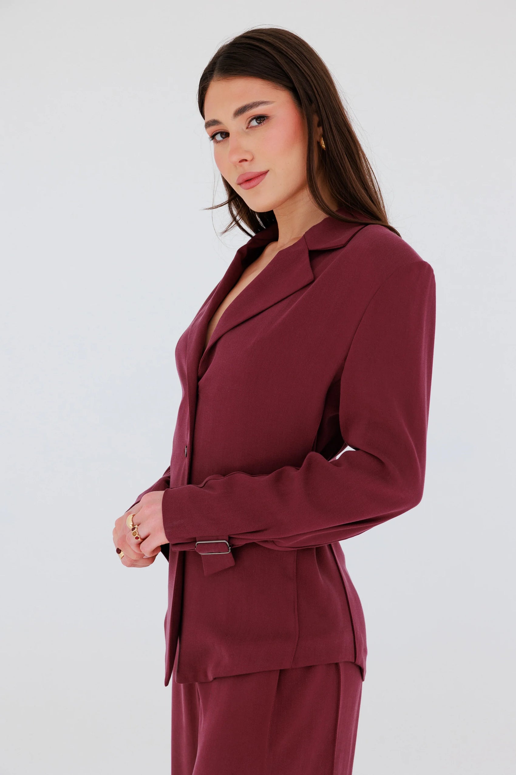 Marynarko-koszula Vienna Burgundy