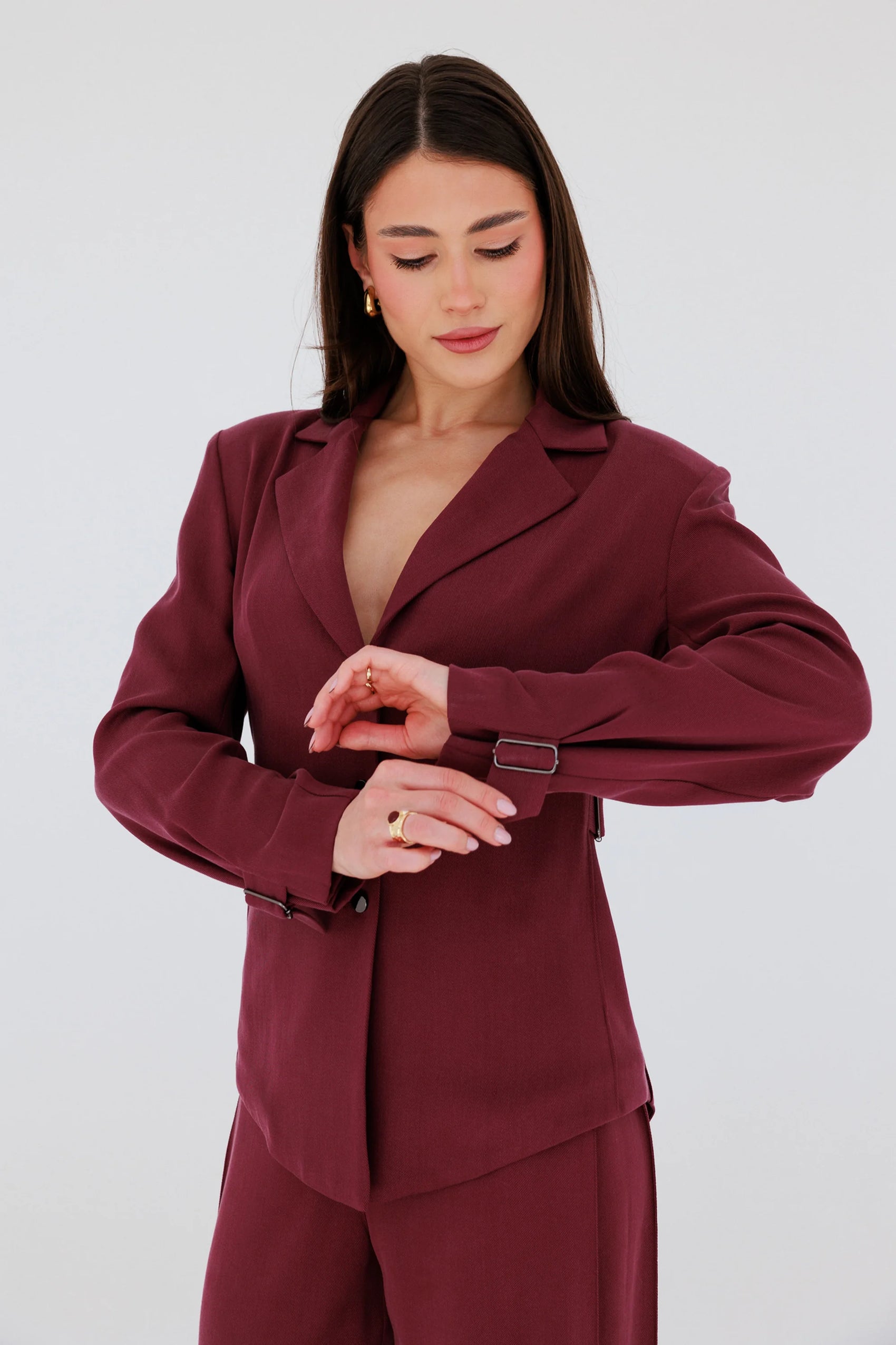 Marynarko-koszula Vienna Burgundy