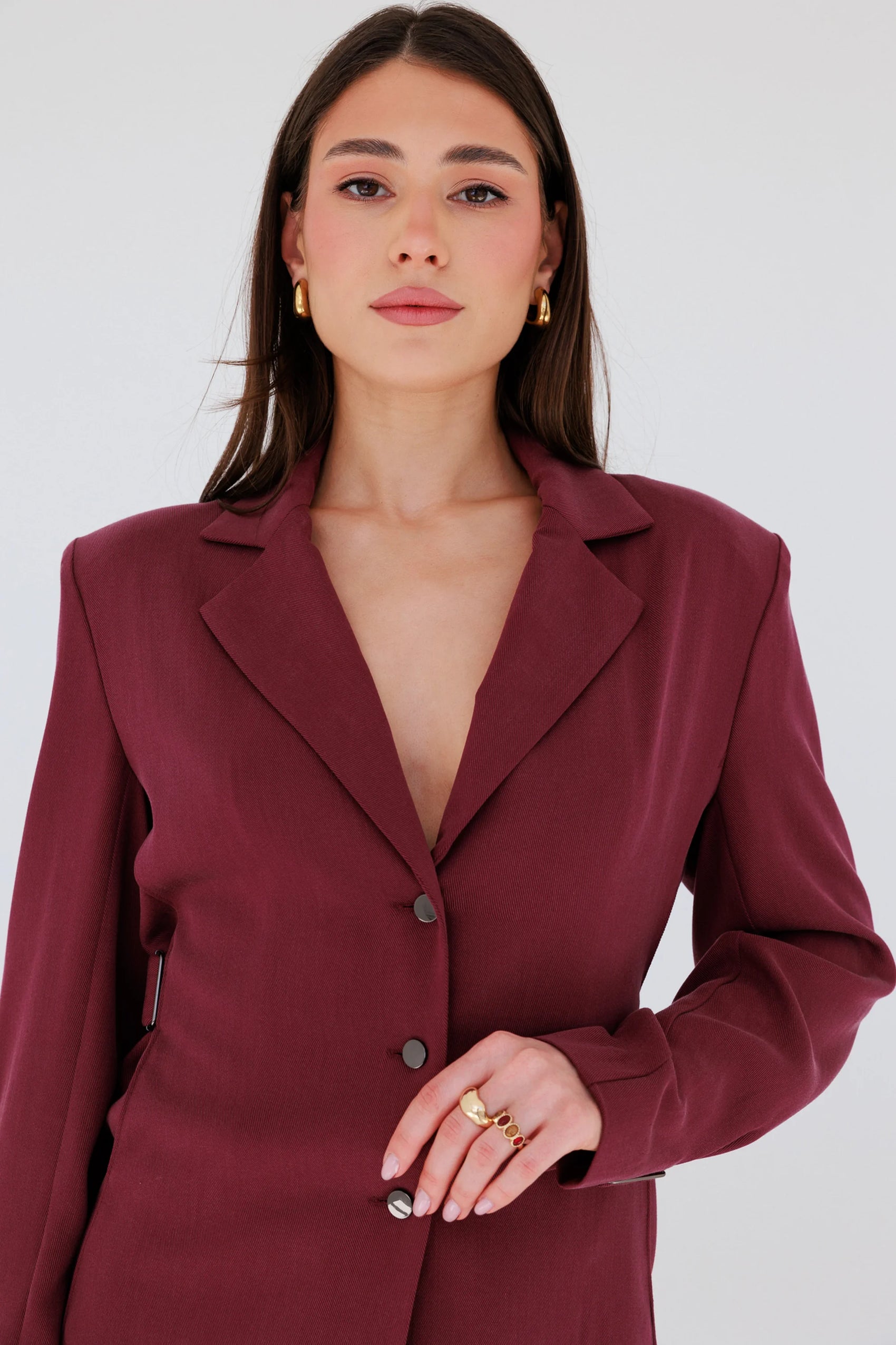 Marynarko-koszula Vienna Burgundy