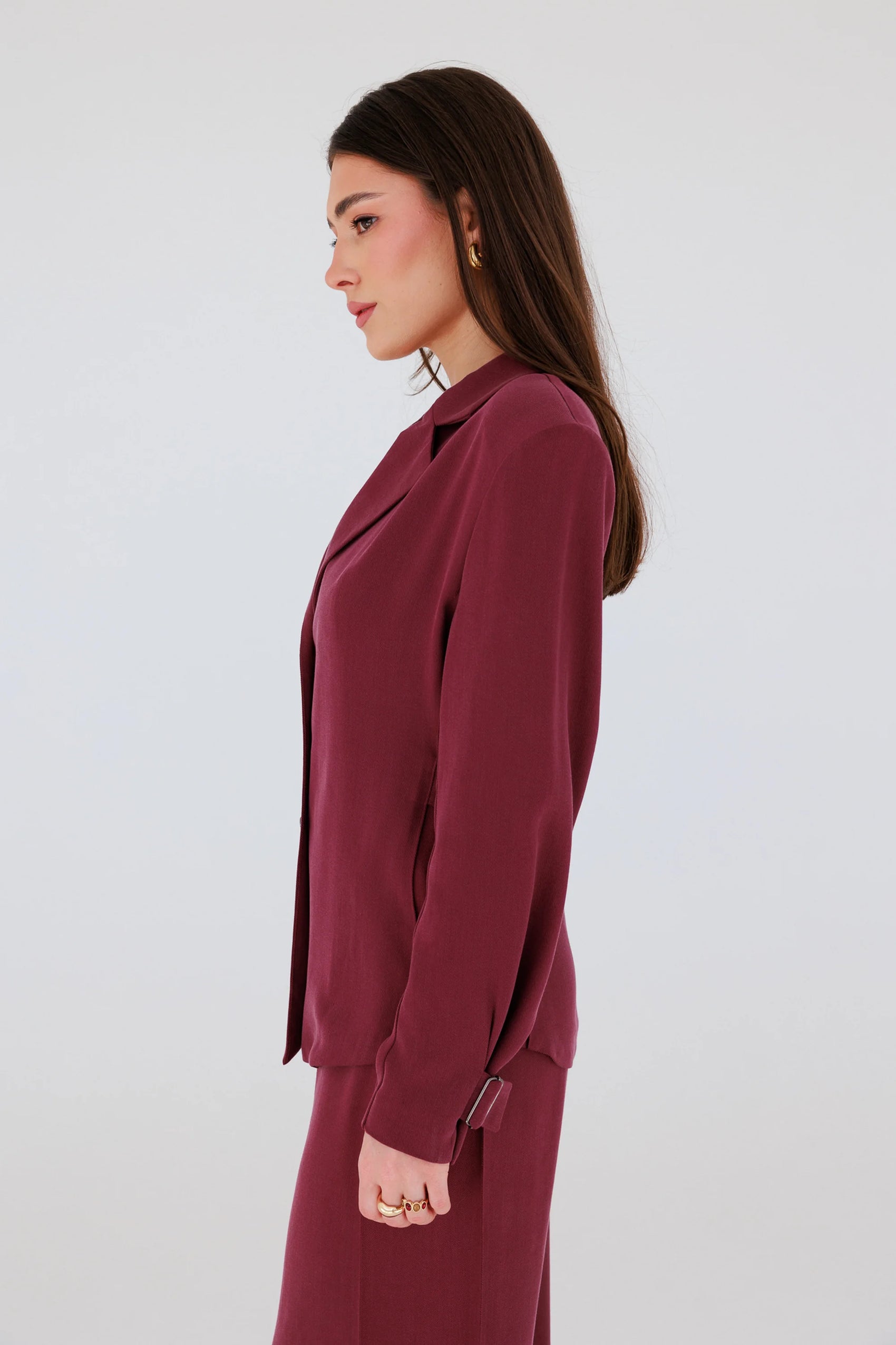 Marynarko-koszula Vienna Burgundy